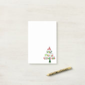 とても愉快なクリスマスツリー ポストイット (デスク上)