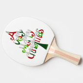 とても愉快なクリスマスツリー 卓球ラケット (横)