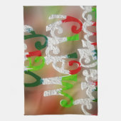 とても愉快なクリスマス キッチンタオル (縦)