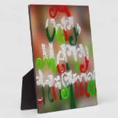 とても愉快なクリスマス フォトプラーク (側面)