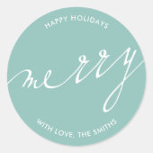 とても愉快なクリスマス ラウンドシール (正面)