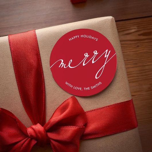 とても愉快なクリスマス ラウンドシール