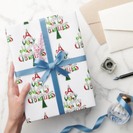 とても愉快なクリスマス ラッピングペーパー
