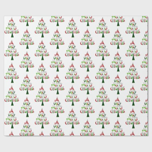 とても愉快なクリスマス ラッピングペーパー (フラット)