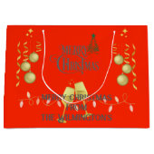 とても愉快なクリスマス ラージペーパーバッグ (正面)