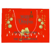 とても愉快なクリスマス ラージペーパーバッグ (裏面)