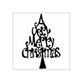 とても愉快なクリスマス – 木 ラバースタンプ (インプリント)