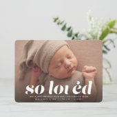 とても愛されたバレンタインデーの写真ピンク誕生 案内状 (スタンド正面)