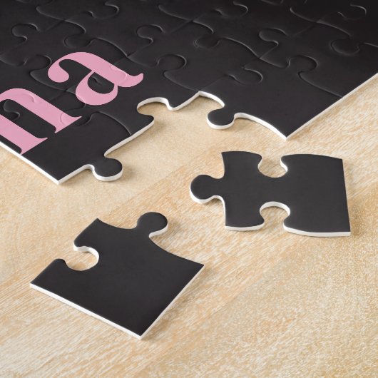とても愛された編集可能な色のパーソナライズされたパズル ジグソーパズル (側面)
