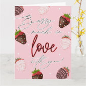 とても愛してる、バレンタインデーの挨拶 カード (黄色い花)