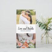 とても愛すること | お結婚礼フォトカード サンキューカード (スタンド正面)