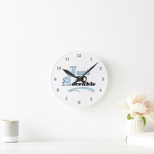 とても愛らしい ラウンド壁時計 (ホーム)