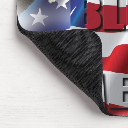 とても愛国的なアメリカ国旗 神がアメリカを祝福しますように マウスパッド (コーナー)