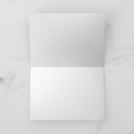 「とても感謝しています」無地の折りたたみカード サンキューカード (内部)