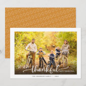 とても感謝している感謝祭の写真 シーズンカード (正面/裏面)