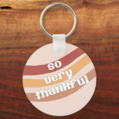 とても感謝のラウンド・キーチェーン キーホルダー (正面)