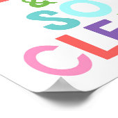 とても新鮮で清潔な子供用バスルーム ポスター (角)