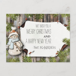 とても楽しいクリスマスとお正月 シーズンポストカード