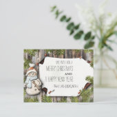 とても楽しいクリスマスとお正月 シーズンポストカード (スタンド正面)