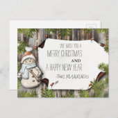 とても楽しいクリスマスとお正月 シーズンポストカード (正面/裏面)