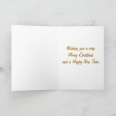 とても楽しいクリスマスと幸せな新年 シーズンカード (内部)