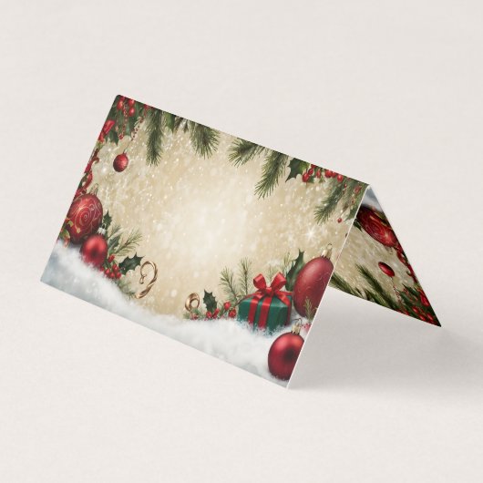 とても楽しいクリスマスと楽しい休暇を過ごす (裏面)