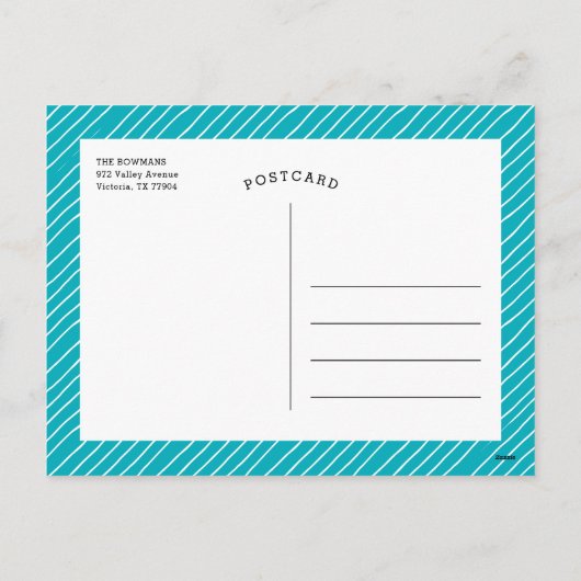 とても楽しいクリスマスの台本の写真 シーズンポストカード (裏面)