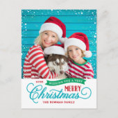 とても楽しいクリスマスの台本の写真 シーズンポストカード (正面)