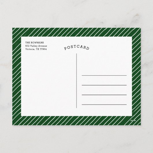 とても楽しいクリスマスの台本の写真 シーズンポストカード (裏面)