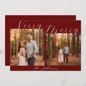 とても楽しいクリスマスカード シーズンカード (正面/裏面)