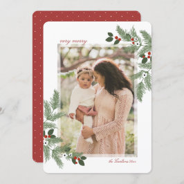 とても楽しいクリスマスフォトカード 招待状