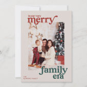 とても楽しいファミリー時代のレトロ写真 シーズンカード (正面)