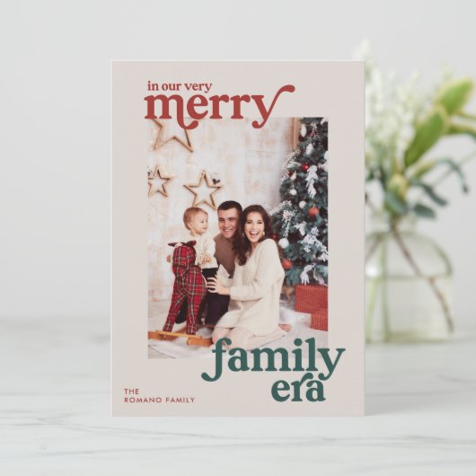 とても楽しいファミリー時代のレトロ写真 シーズンカード (スタンド正面)