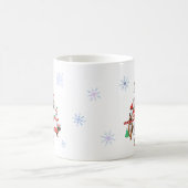 とても楽しいワンちゃんのクリスマス コーヒーマグカップ (中央)