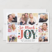 とても楽しい写真の数々のクリスマス シーズンカード (正面)