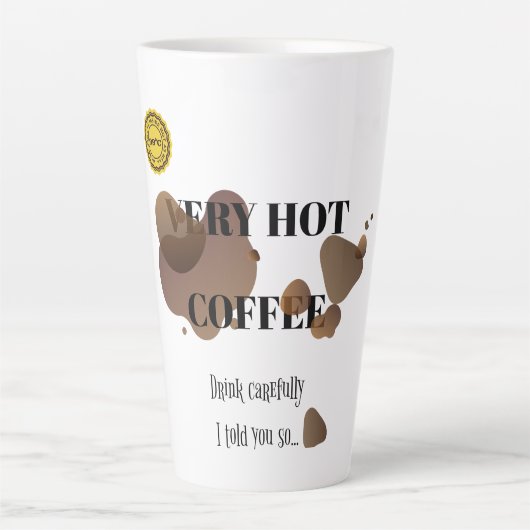 とても熱いコーヒー カフェラテマグ (正面)