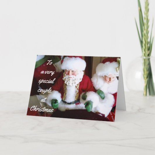 とても特別なカップルにクリスマスを祝う シーズンカード (正面)