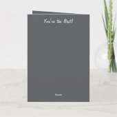 とても特別な夫の写真グレーの誕生日のために カード (裏面)