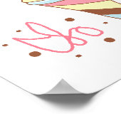 とても甘いアイスクリーム ポスター (角)