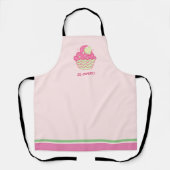 とても甘いカップケーキのオールオーバープリントエプロン エプロン (正面)