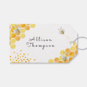 とても甘いビー子供の誕生日 ギフトタグ (正面(横))