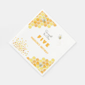 とても甘いビー子供の誕生日 スタンダードランチョンナプキン (角)