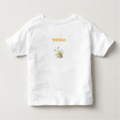 とても甘いビー子供の誕生日 トドラーTシャツ (裏面)