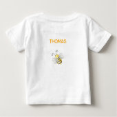 とても甘いビー子供の誕生日 ベビーTシャツ (裏面)