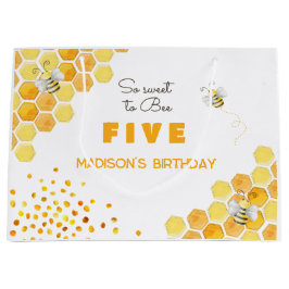 とても甘いビー子供の誕生日 ラージペーパーバッグ