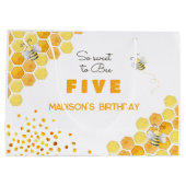 とても甘いビー子供の誕生日 ラージペーパーバッグ (裏面)