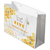 とても甘いビー子供の誕生日 ラージペーパーバッグ (正面アングル)