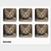 とても甘い虎猫の子猫 スクエアシール (シート)