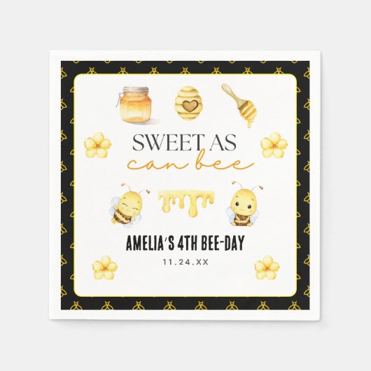 とても甘い スタンダードカクテルナプキン (正面)