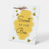 とても甘い |ハニービーベビーショーデコールサイン 台座サイン (正面)